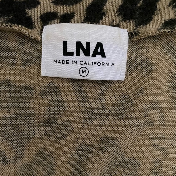 LNA Leopard Bitten Sweater in Leopard Medium - Picture 4 of 6